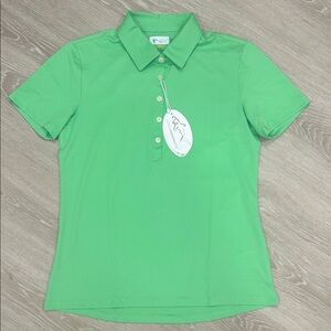 Greg Norman Collection Vibrant Green Polo